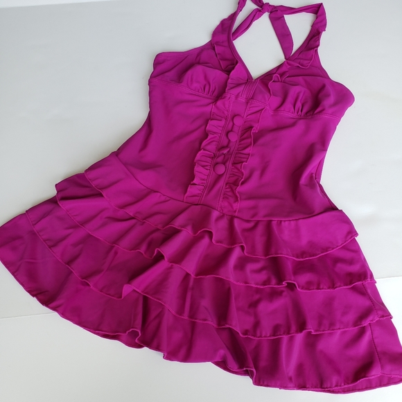 Copear Other - Copear one piece ruffle skirt bathing suit